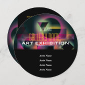 Kunstgalerie Ausstellung Eröffnung CUSTOMIZE Einladung (Vorne/Hinten)