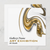 Kunstgalerie Ausstellung Eröffnung CUSTOMIZE Einladung (Vorne/Hinten)