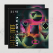 Kunstgalerie Ausstellung Eröffnung CUSTOMIZE Einladung (Vorne/Hinten)