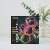 Kunstgalerie Ausstellung Eröffnung CUSTOMIZE Einladung (Stehend Vorderseite)