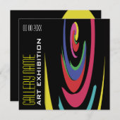 Kunstgalerie Ausstellung Eröffnung CUSTOMIZE Einladung (Vorne/Hinten)