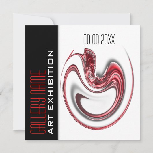 Kunstgalerie Ausstellung Schmuck CUSTOMIZE Einladung (Vorderseite)