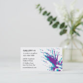 Kunstgalerie Business Cards Visitenkarte (Stehend Vorderseite)