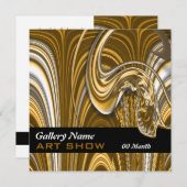 Kunstgalerie CUSTOMIZABLE Einladung (Vorne/Hinten)