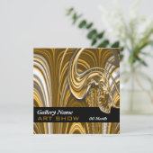 Kunstgalerie CUSTOMIZABLE Einladung (Stehend Vorderseite)