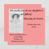 Kunstgalerie Einladung (Vorne/Hinten)