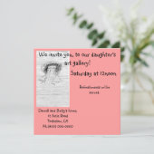 Kunstgalerie Einladung (Stehend Vorderseite)