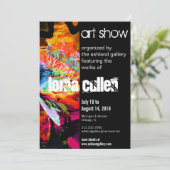 Kunstgalerie Einladung - Chaos (Stehend Vorderseite)