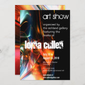 Kunstgalerie Einladung - Fluss (Vorne/Hinten)