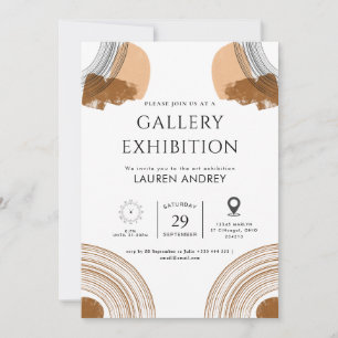 Kunstgalerie-Eröffnung Einladung