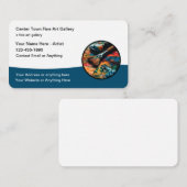 Kunstgalerie Moderne Visitenkarten Designvorlage Visitenkarte (Vorne/Hinten)