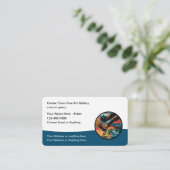 Kunstgalerie Moderne Visitenkarten Designvorlage Visitenkarte (Stehend Vorderseite)