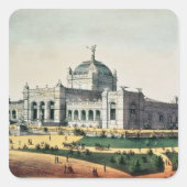 Kunstgalerie Quadratischer Aufkleber (Vorderseite)