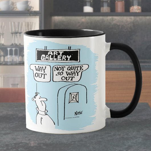Kunstgalerie Zeichen. "Ausweg" und "Nicht so weit  Tasse