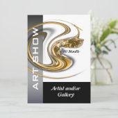 Kunstgalerieschmuck FERTIGEN besonders an Einladung (Stehend Vorderseite)