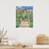 Kunstgarten in Vétheuil, Claude Monet Poster (Küche)