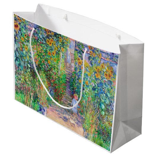 Kunstgarten, Monet Große Geschenktüte (Rückseite Schrägansicht)