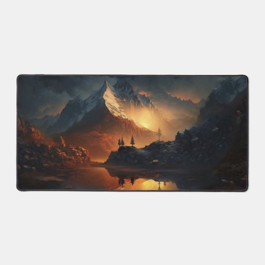 Kunstgebirgslandschaft Schreibtischunterlage (Vorderseite)