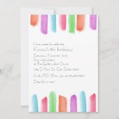 Kunstgeburt Einladung (Vorderseite)