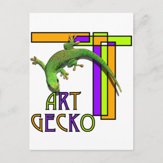 Kunstgecko Postkarte