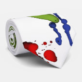 Kunstgeek-Farben-Spritzer-Krawatte Krawatte (Gerollt)