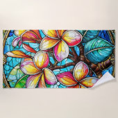 Kunstgefestigte, gläserne Kleumeria Strandtuch (Vorderseite)