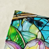 Kunstgefestigte, gläserne Kleumeria Strandtuch (Beispiel)