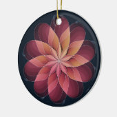 Kunstgefestigte Glaskunst, Abstrakte Blume Keramik Ornament (Links)