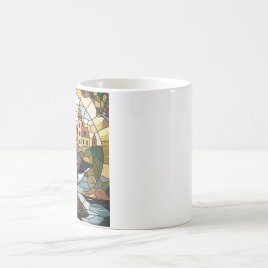 Kunstgefestigte Glaskunst, Albernes Gänsehaut Kaffeetasse (Mittel)