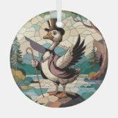 Kunstgefestigte Glaskunst, Albernes Gänsehaut Ornament Aus Glas (Vorderseite)