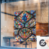 Kunstgefestigte Glaskunst Fensteraufkleber (Café-Fenster)