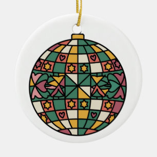 Kunstgefestigte Glaskunst, festgehaltenes Glas in Keramik Ornament
