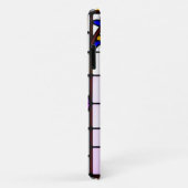 Kunstgefestigte Glaskunst mit einem Hundportrait Case-Mate iPhone Hülle (Hinten/Rechts)