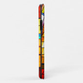 Kunstgefestigte Glaskunst mit einem Hundportrait Case-Mate iPhone Hülle (Hinten/Rechts)