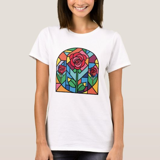 Kunstgefestigte Glaskunst T-Shirt (Vorderseite)