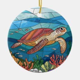 Kunstgefestigte Glaskunst, verkettete Glasmeerschi Keramik Ornament