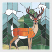 Kunstgefestigte Glaskunst, verklebter Glass Stil H Fensteraufkleber (Blatt)