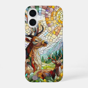 Kunstgefestigte Glaskunst, verklebter Glass Stil H iPhone 16 Hülle