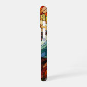 Kunstgefestigte Glaskunst, verklebter Glass Stil H iPhone 16 Hülle (Linke Seite)