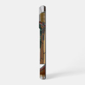 Kunstgefestigte Glaskunst, verklebter Glass Stil H iPhone 16 Hülle (Linke Seite)