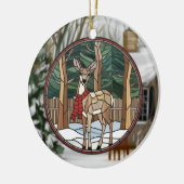 Kunstgefestigte Glaskunst, verklebter Glass Stil H Keramik Ornament (Links)