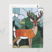 Kunstgefestigte Glaskunst, verklebter Glass Stil H Postkarte (Vorne/Hinten)