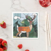 Kunstgefestigte Glaskunst, verklebter Glass Stil H Serviette (Beispiel)