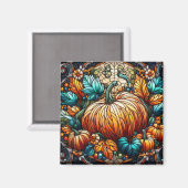 Kunstgefestigte Glass Pumpkin Magnet (Vorderseite/Rückseite)