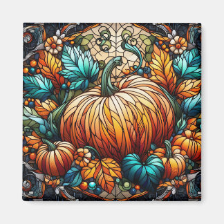 Kunstgefestigte Glass Pumpkin Magnet