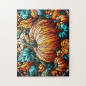 Kunstgefestigte Glass Pumpkin Puzzle (Vertikal)
