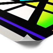 Kunstgeflecht aus gepolstertem Glas Poster (Ecke)