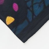 Kunstgeflecht aus Glas, Baum aus dem Leben Fleecedecke (Ecke)