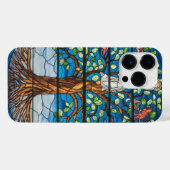 Kunstgeflecht aus Glas, Baum aus dem Leben iPhone Hülle (Rückseite (Horizontal))