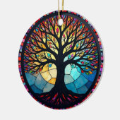 Kunstgeflecht aus Glas, Baum aus dem Leben Keramik Ornament (Links)